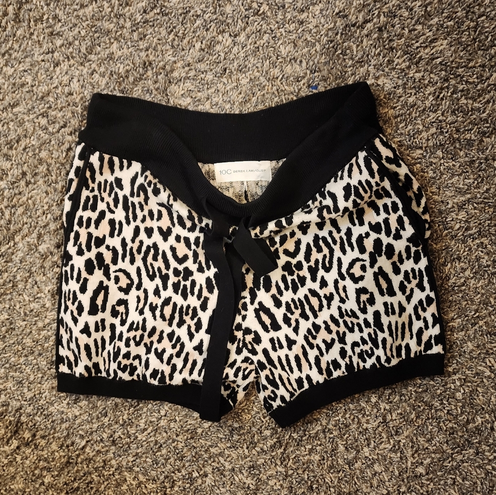 10c Derek Lam/ Cusp Leopard Print Shorts Size S - image 1